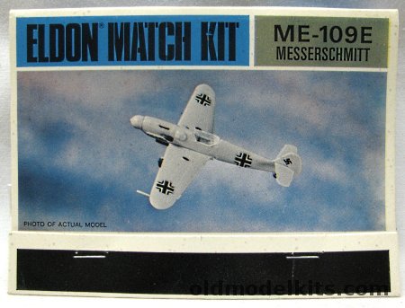 Eldon 1/100 Messerschmitt Me-109F (Bf-109F) - Matchbook Kit plastic model kit